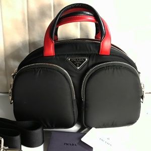 PRADA Bauletto Tessuto Pocket Runway Bag